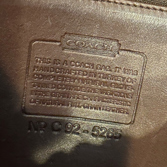 Coach brown and gold Lexington briefcase authentic - Picture 3 of 10